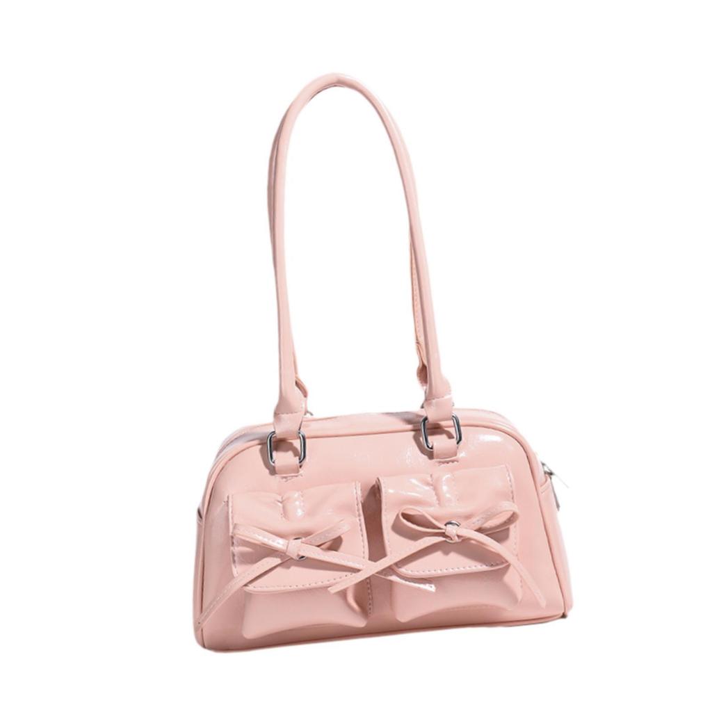 Women PU Leather Shoulder Bag Tote Bag Elegant Armpit Bag with Zipper Closure Purse Hobo Bag for Vacation Office Outdoor Party