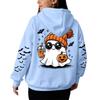 Women's Hooded Gradient Printed Long Sleeved Sweatshirt Loose Women's Sweatshirt  Sweatshirt
