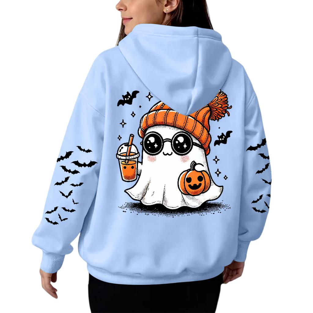 Women's Hooded Gradient Printed Long Sleeved Sweatshirt Loose Women's Sweatshirt Sweatshirt
