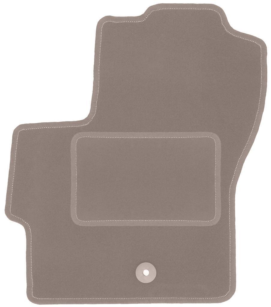Beige driver's mat for: Mazda 3 I BK hatchback (2003-2009)