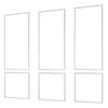 Wall Molding 3 Pack, Wainscoting Panels Kit, Lightweight Paintable Polystyrene, Easy To Install, Waterproof Accent Wall Trim for Interior Décor Living
