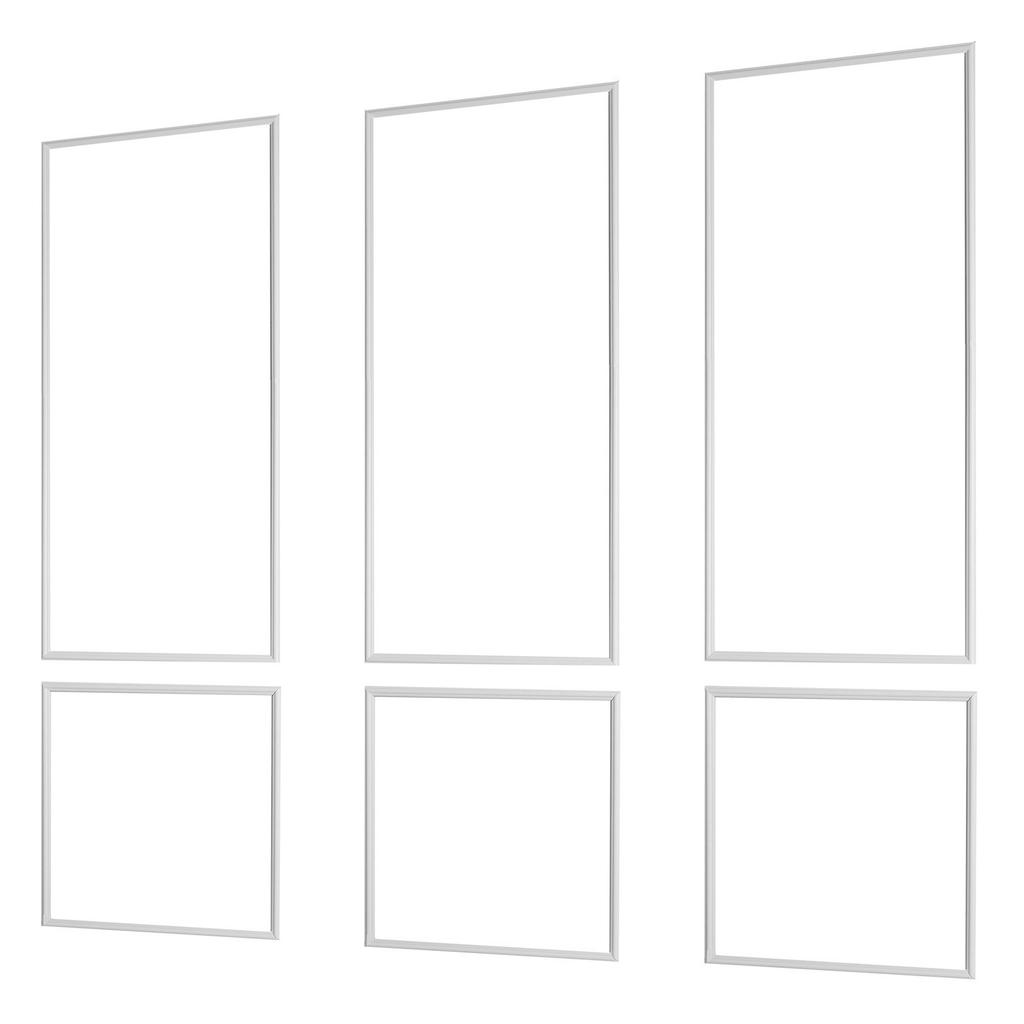 Wall Molding 3 Pack, Wainscoting Panels Kit, Lightweight Paintable Polystyrene, Easy To Install, Waterproof Accent Wall Trim for Interior Décor Living