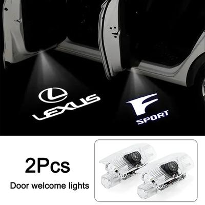 HD Car Door Lamp Projector Car Badge Welcome Light For RX330 IS250 Ct200h ES300h RX350 IS300h RX450h NX300h RX400h ES350