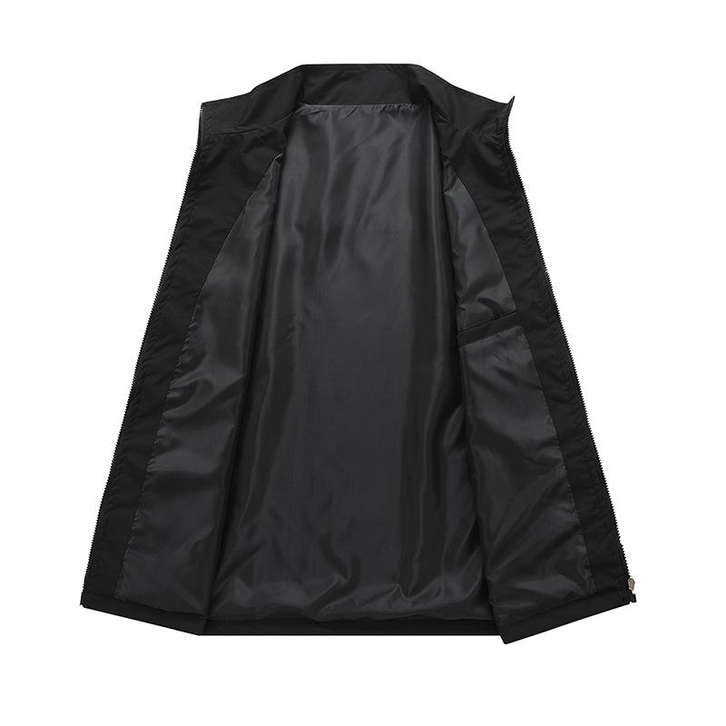 Autumn New Three-proof Outdoor Jacket Men's Trend Contrast Loose Collar Jacket Leisure Sports Men.