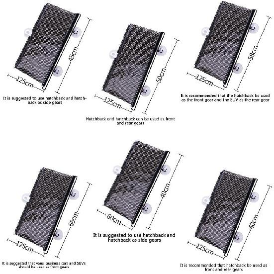 Akozon Car Sunshade, Retractable Windshield Protection Sun Automatic Block Visor Shade for Car (68x125cm(Black))