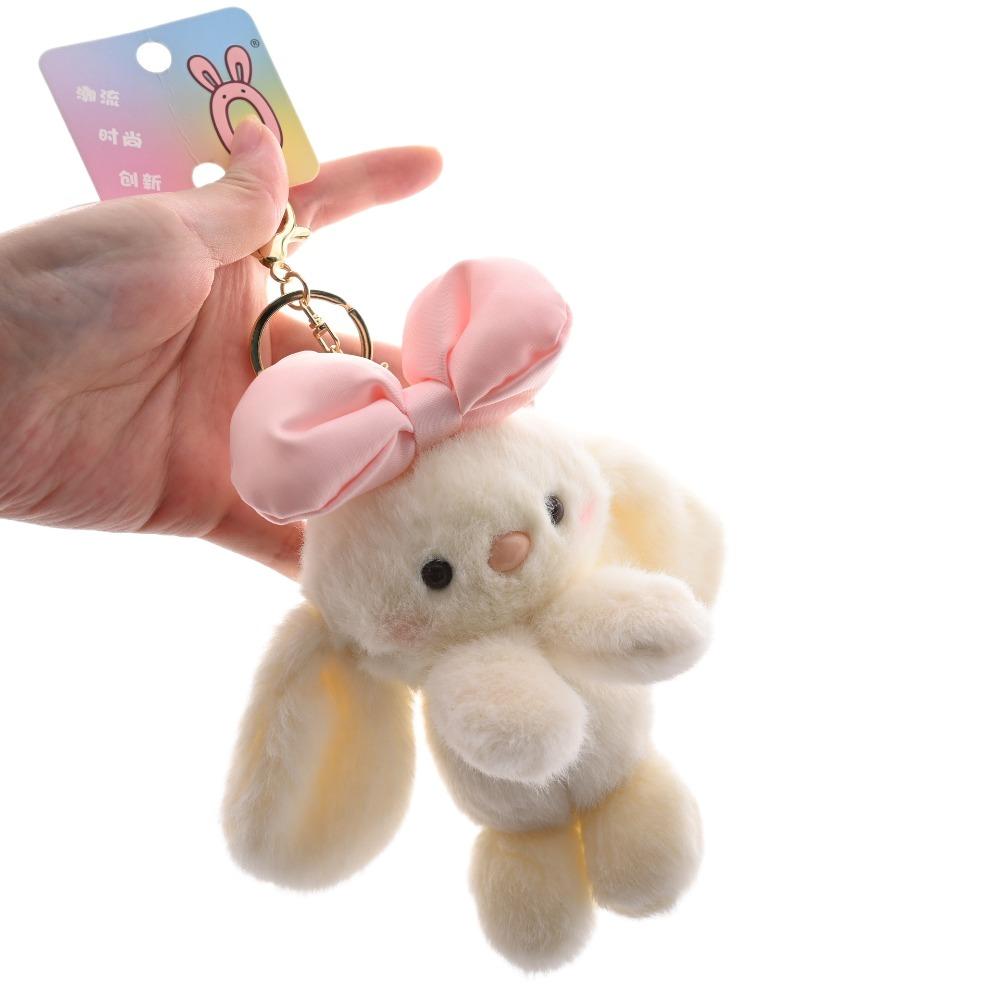 Cute Plush Toy Doll Creative Bunny Key Chain Birthday Present Bag Pendant