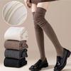 Calze estive sottili sopra il ginocchio elasticizzate larghe in cotone alte sulla coscia per donna moda JK calze a coste calze lunghe snellenti
