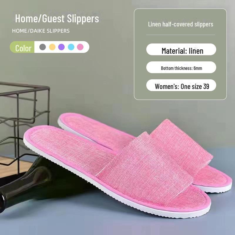 Pantoufles jetables épaissies antidérapantes pour hôtels et maisons d'hôtes