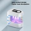Compact and portable square candy gold lamp with two levels of timed fast drying for nail plates