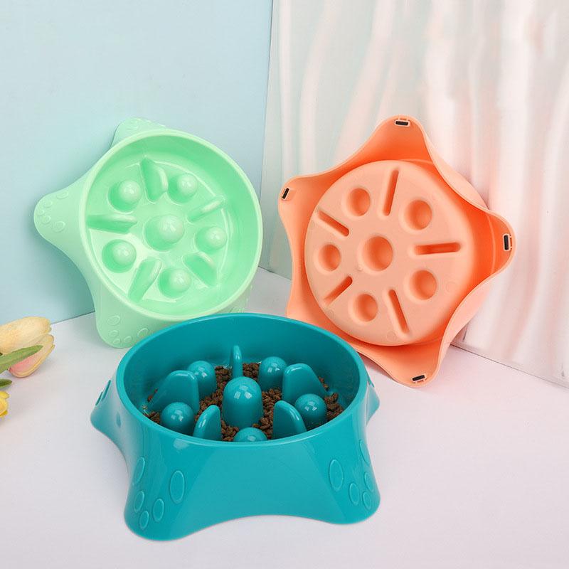 Dog Bowl Slow Feeder Anti-Choking Pet Food Dish Non-Slip Puzzle Eating Bowl For Dogs Puppy Prevent Bloat Healthy Feeding