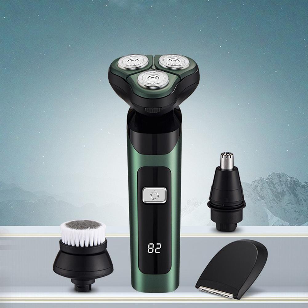 Men Electric Shaver Beard Shaving Machine Rechargeable Cordless Shaver Waterproof Facial Hair Groomer for Boyfriend Fathers Gift