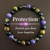 Bracelet Tiger's Eye Stone Tea Crystal Amethyst Fashion Bracelet
