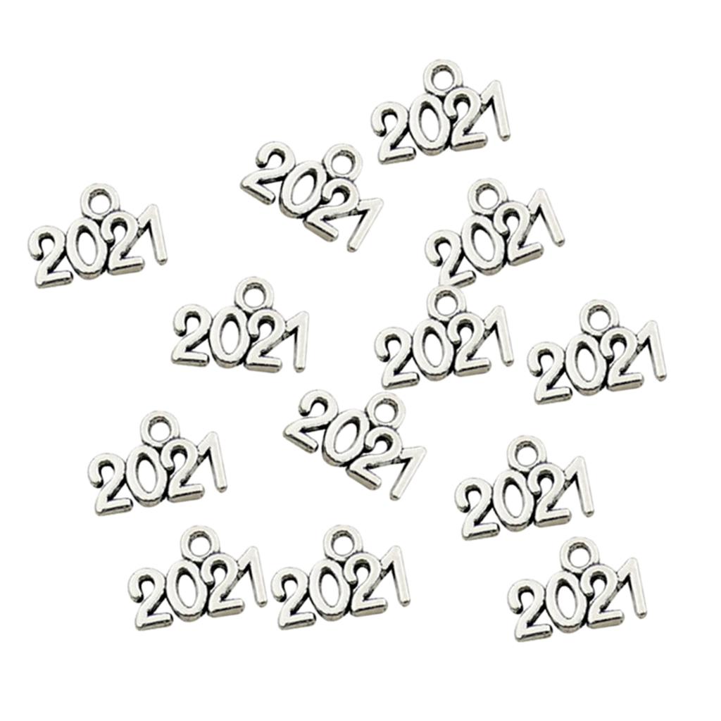 100pcs Number Charms Pendants Jewelry Findings DIY Crafts