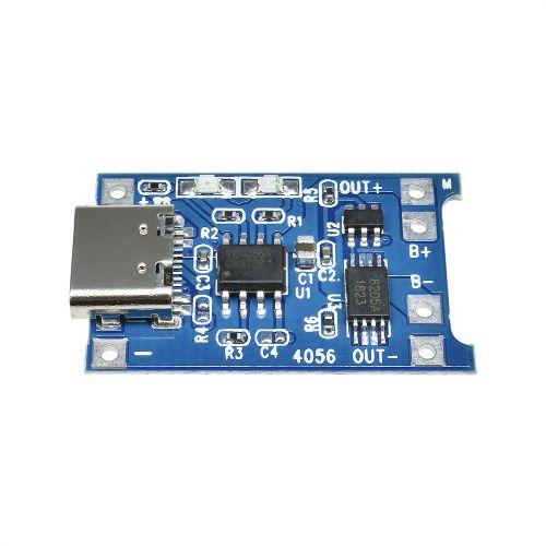 5Pcs TP4056 Type-c USB 5V 1A 18650 Lithium Battery Charger Module Charging Board with Dual Protection Functions