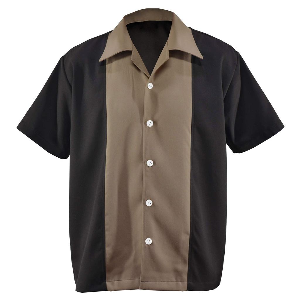 Havajská košile pro muže, pánské vintage košile na bowling s krátkým rukávem letní plážová košile