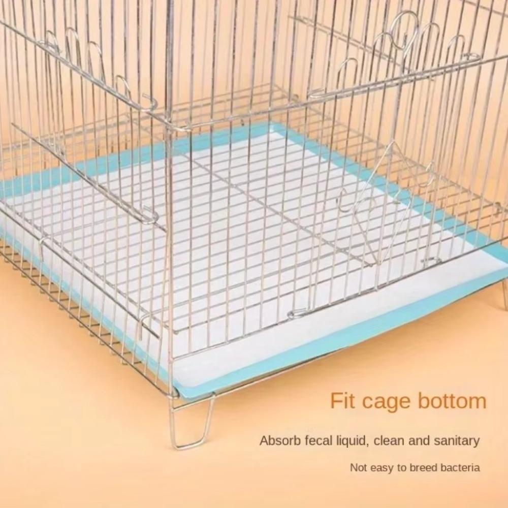100PCS Round Square Bird Manure Cleaning Pad Non-woven Fabric Parrot Cage Mat  Pet Supply