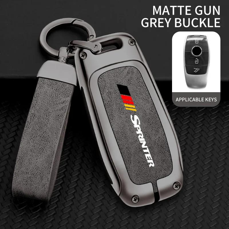 Car TPU Zinc Alloy Key Case Bag For Mercedes Benz Sprinter Logo Car Key Chain Car Metal Key Shell Interior Decoration Accessorie