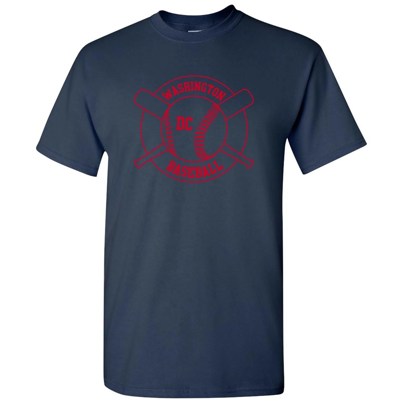 Washington Crossed Baseball Bats - Pitcher Stadium Field Home Run T Shirt XL