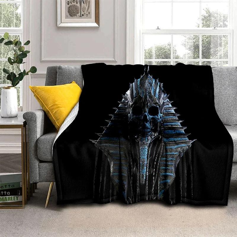 Pharaoh Egyptian Mythology Hieroglyphics Blanket,Soft Throw Blanket for Home Bedroom Bed Sofa Picnic Travel Office Cover Blanket