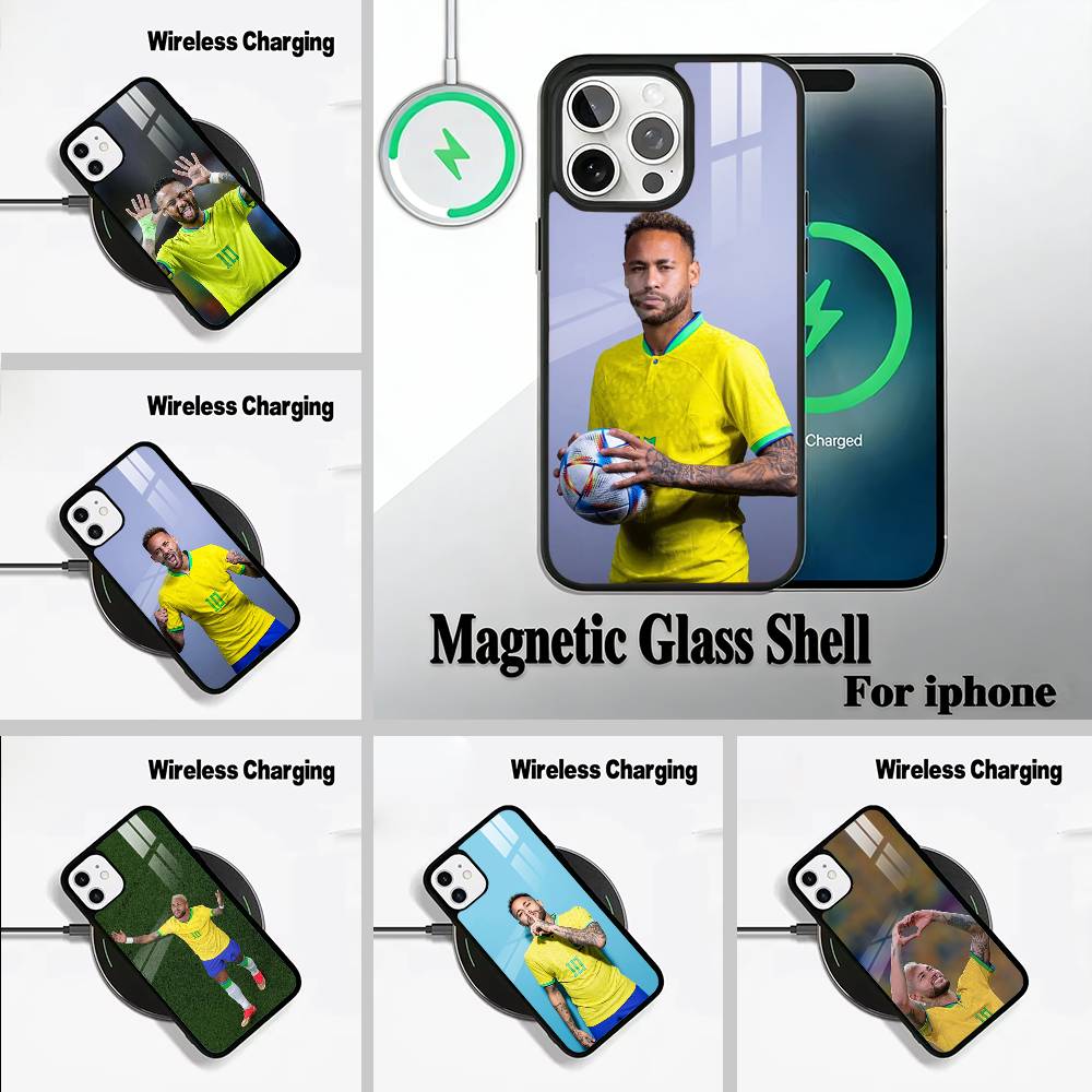 N-10-Neymar Für IPhone17 16 15 14 13 12 11 Plus Pro Max Plus Kabelloses Ladegerät Handyhülle