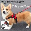 Dog Harness with Refelective Leash Adjustable Outdoor Small Medium Large Dog Labrador Harnesses Red Black Pet Harness Rope Set