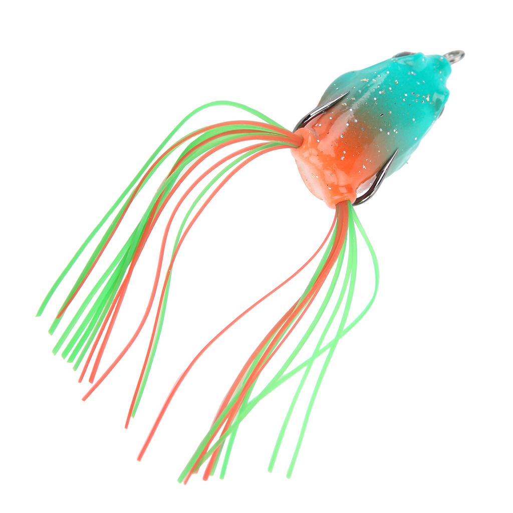 Artificial Fish Snakehead Bait Lifelike Soft Frog Lure Swimbait with Hook and Tail3#