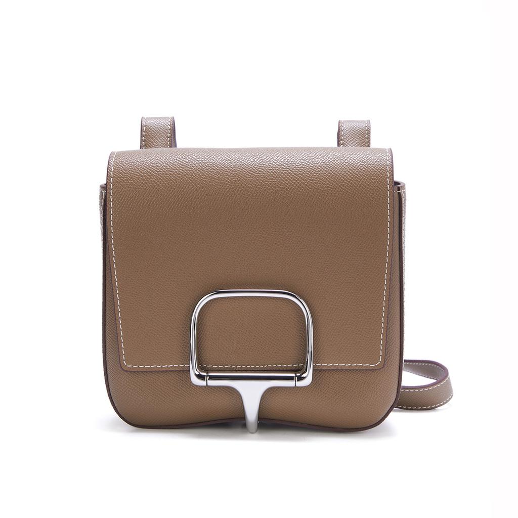 Bag 2025 New Hand Rubbed Pattern Buttocks Bag Leather Fashionable And Simple Shoulder Crossbody Bag Fresh Cowhide Saddle Bag