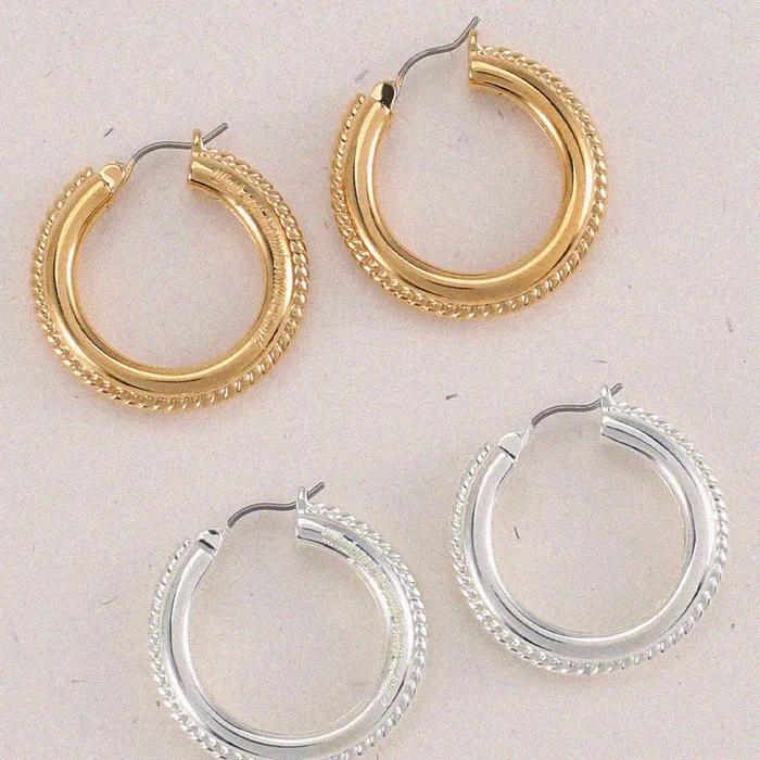 WGCA Twisted Bold Ring Earrings_2 Colors