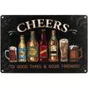 Funny Tin Metal Sign Home Wall Decor for Cafe Bar Garage Christmas Gift