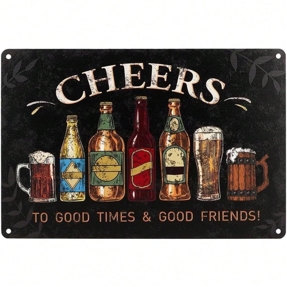 Funny Tin Metal Sign Home Wall Decor for Cafe Bar Garage Christmas Gift