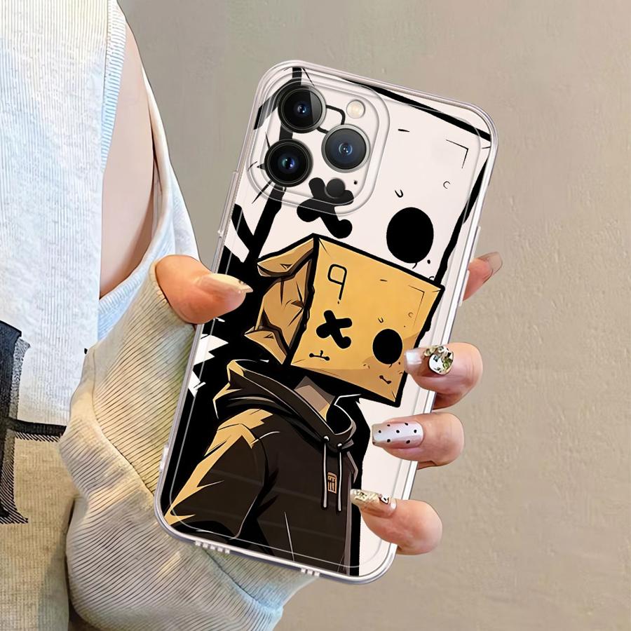 Case for iPhone 17 Pro Max 16 15 12 Mini XS Max XR 7 8 Air 14 Plus 11 13 Pro Soft Phone Cover Fashion Box Boy