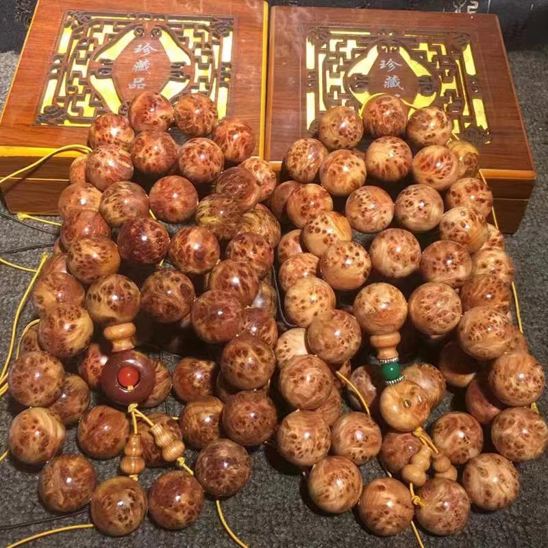 Taihang Cypress 20mm Handcrafted Bracelet: Unisex Buddhist Beads
