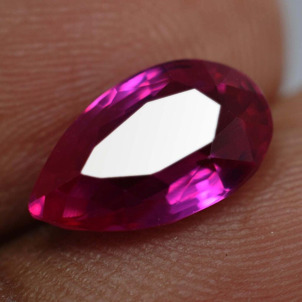 Natural Pink Sapphire Loose Gemstone 9.50 ct Pear Cut Stone September Birthstone for Gem Collections