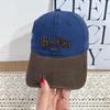 Fashion Hat New Spring and Autumn Double Color Embroidery Baseball Cap Children Soft Top Letter Cap Men's Casual Retro Show Small Face
