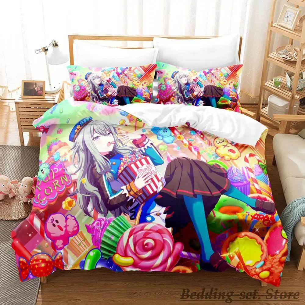 New Wonderlands x Showtime Anime Girls Bedding Set Single Twin Full Queen King Size Duvet Cover for Adult Kid Bedroom