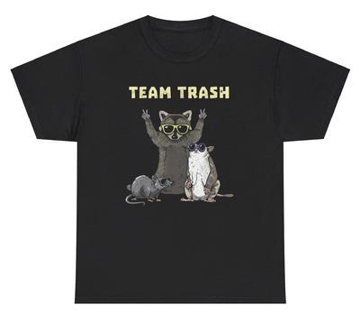 Trash Trash Racoon TShirt Funny Oddly Specific Weirdcore Ironic Cursed Humor Tee