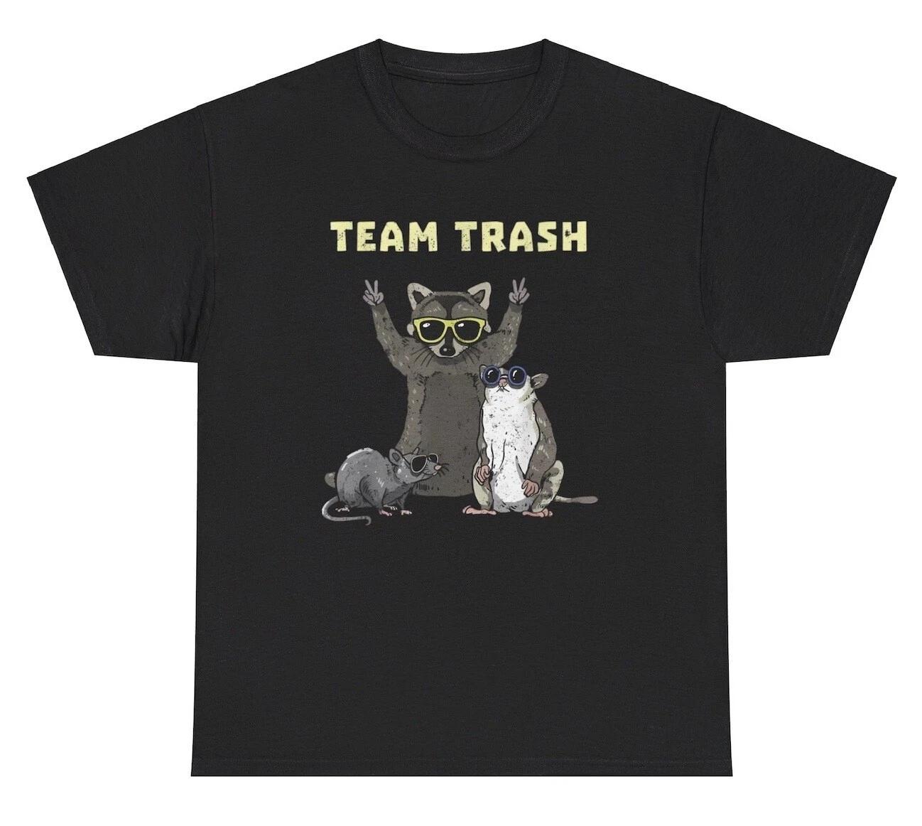 

Trash Trash Racoon TShirt Funny Oddly Specific Weirdcore Ironic Cursed Humor Tee 3XL