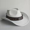 New Western Cowboy Hat For Women Men With Shapeable 7.5Cm Wide Brim Western Suede Hat For Cowboys And Cowgirls Sombrero Vaquero