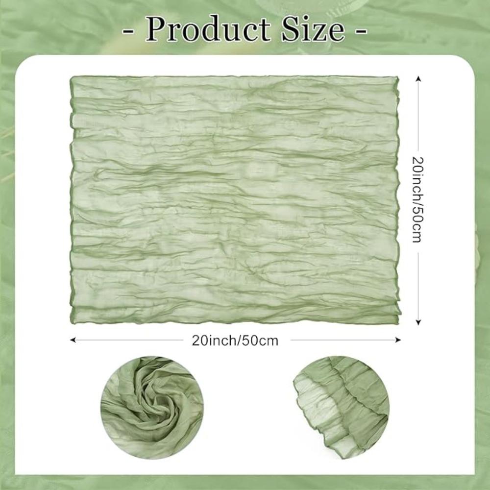 6 szt. serwetek z gazy, serwetek obiadowych, miękkich serwetek boho, rustykalnych, pomarszczonych serwetek z tkaniny serowej, hurtowych na wesele, imprezę, dekoracje