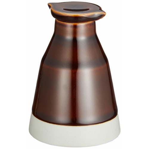 

Nishikai Toki Hasami Ware essence Soy Sauce Pot (Soy Sauce Dispenser) with Brown Candy Glaze, 75ml