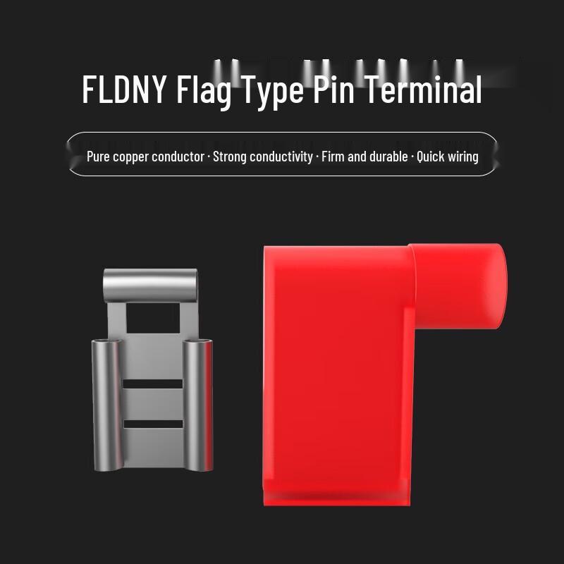 HUIJUN 6.3mm Nylon Insulated Female Spade Terminals