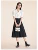 Elegant Blue Summer Short Sleeve Women's Professional Shirt for Commuting or Interviews