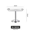 Stainless Steel Cake Rack High Footed Dessert Plate Pudding Cup Ice Cream Bowl Dim Sum Dish Pastry Plate Fruit Plates Snack Bowl