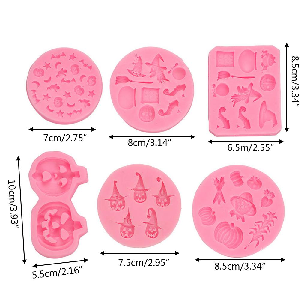 Silicone Halloween Styles Shape Moulds for Halloween Festival Fondants Cake Mold