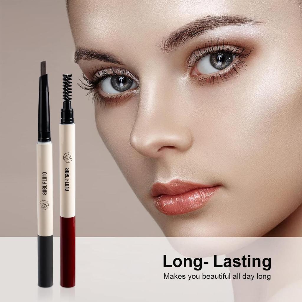 Retractable Eyebrow Pencil Eyebrow Brush Adai Flower Long Lasting Waterproof