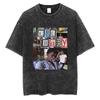 Rapper Lil Baby Wham World Tour Maglietta Lavata Vintage Uomo Donna Moda Casual Maglietta Retrò Hip Hop Magliette Oversize