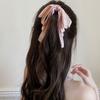 Ponytail Holder Cloth Banana Clip Korean Style Bowknot Hair Clip Cute Bow Vertical Clip  Women