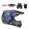 Full Face Motorcycle Helmet Adults Teens ABS Safety Electric Scooter Karting Off-Road Riding