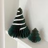 Paper Folding Christmas Tree Ornament 3D Honeycomb Christmas Tree New Year Xmas Festive Atmosphere Party Dinner Tabletop Decor