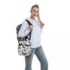 Chic Black And White Bat Insulated Lunch Bag for Kids School Cooler Thermal Food Box Tote Leakproof Lunch Boxes Container